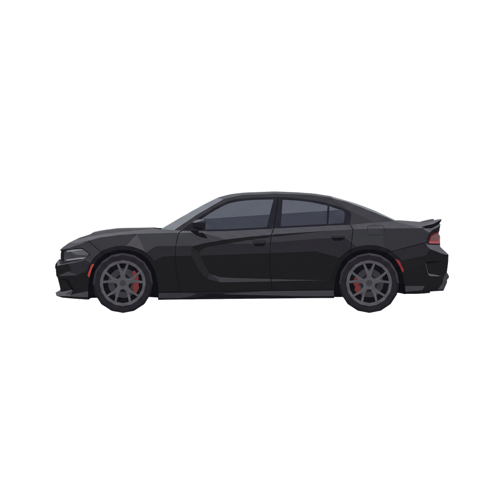 Dodge Charger die-cut sticker