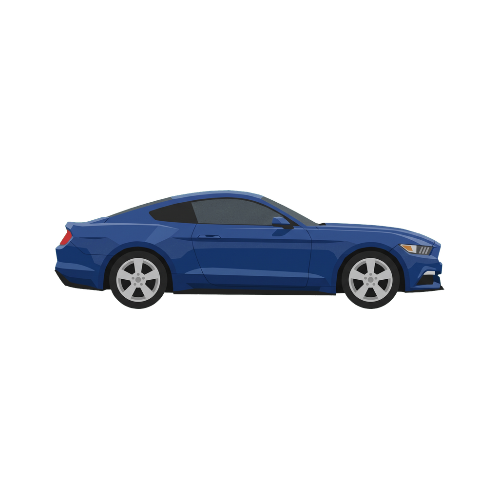 Ford Mustang GT die-cut sticker