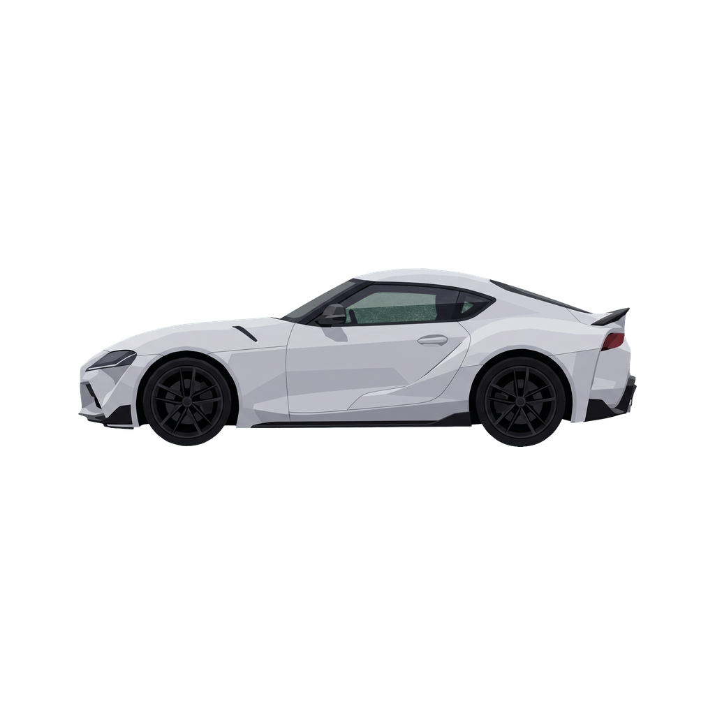 Toyota GR Supra die-cut sticker