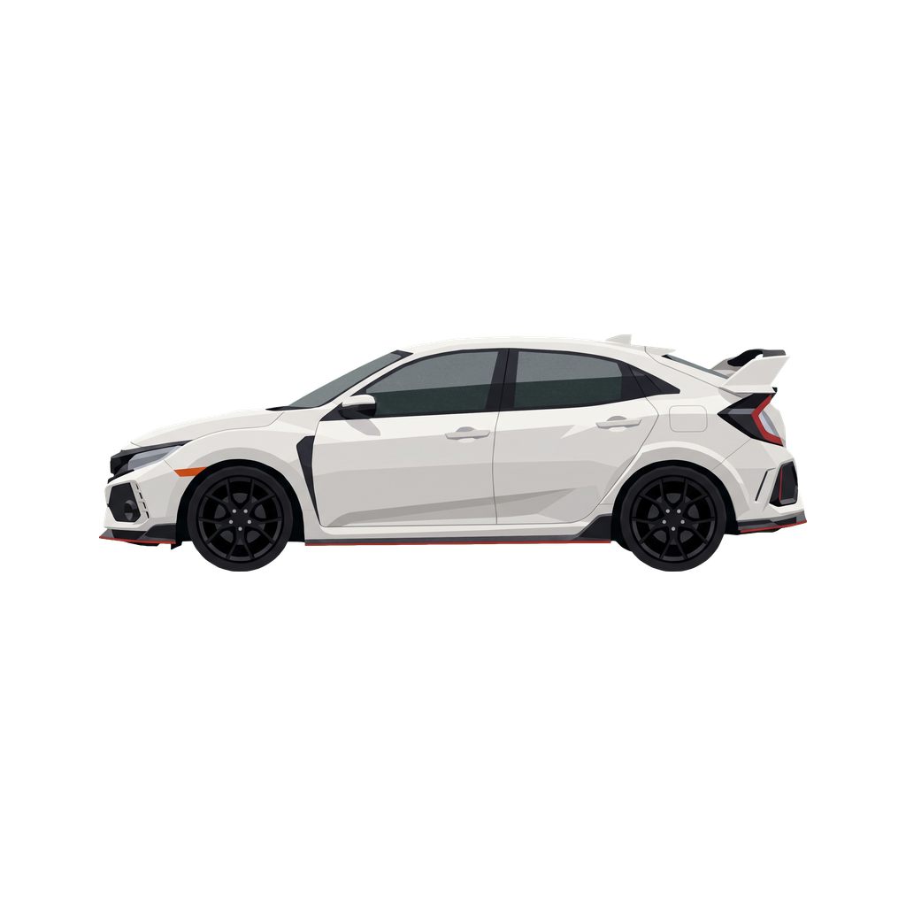 Honda Civic Type R die-cut sticker