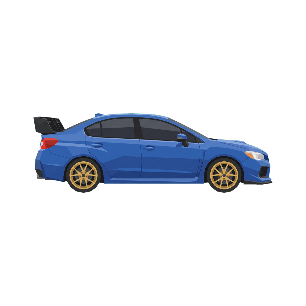 Subaru WRX STI die-cut sticker